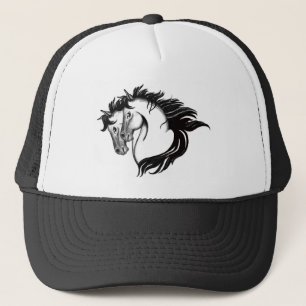 Twee paarden trucker pet