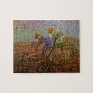 Twee pachters graven door Vincent van Gogh Legpuzzel