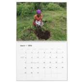 Twee pagina LargeCalendar, wit Kalender (Mar 2026)