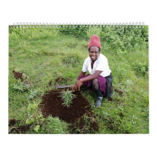 Twee pagina LargeCalendar, wit Kalender