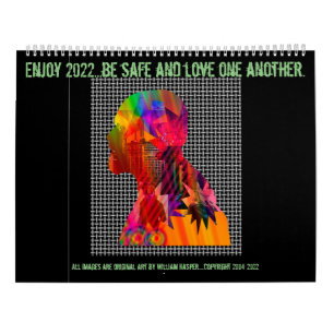 Twee pagina LargeCalendar, wit Kalender