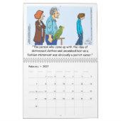 Twee pagina MediumCalendar, Wit Kalender (Feb 2027)