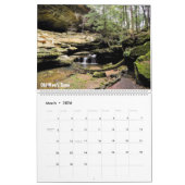 Twee pagina's, groot kalender - Hocking Hills 2016 (Mar 2026)