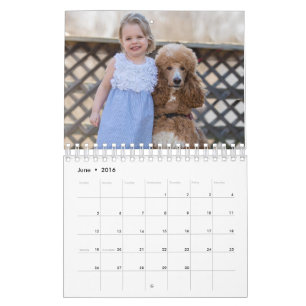 Twee pagina's, kleine, witte agenda kalender