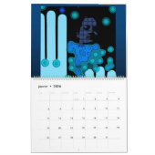 Twee pagina's: LargeCalendar, wit Kalender (Jan 2026)