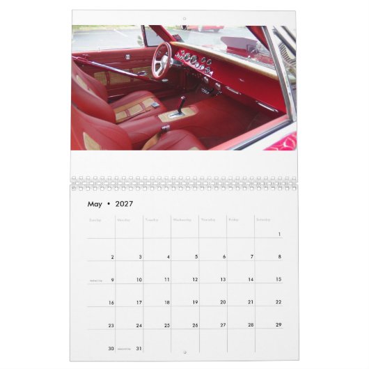 Twee pagina's, Middelgrote, Witte Agenda pro straa Kalender (Mei 2027)