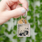 Twee Pandas Sleutelhanger (Hand)