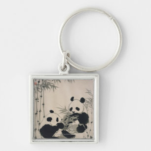 Twee Pandas Sleutelhanger