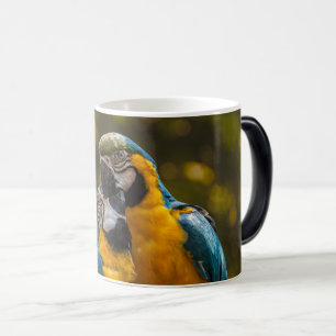 Twee Papegaaien Tropische Vogels Magische Mok