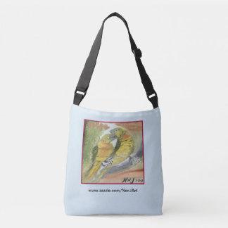 Twee Parakeets Design door Noch J op Canvas tas