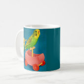 twee paraketten koffiemok (Voorkant links)