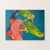 twee paraketten legpuzzel (Horizontaal)