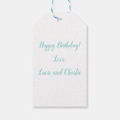 Twee partijen katten met Birthday Cadeaus Gift Cadeaulabel (Achterkant)