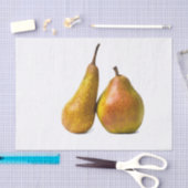 Twee peren tissuepapier (Craft)