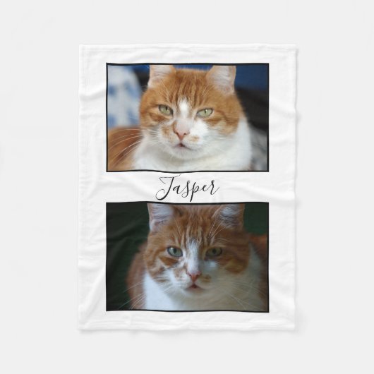 Twee Pet Photo Fleece Blanket (Voorkant)