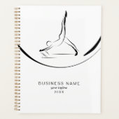 Twee Pilates Poses op de Hervormer Planner (Voorkant)