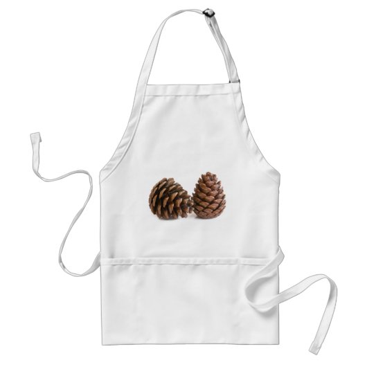 Twee pinecones standaard schort (Voorkant)