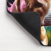 Twee Pit Bulls portret Muismat (Hoek)