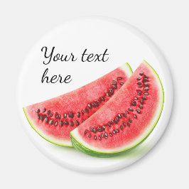 Twee plakken watermeloenen magneet