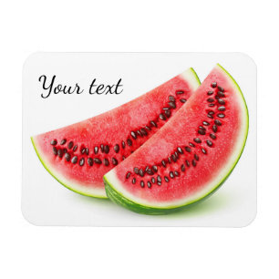 Twee plakken watermeloenen magneet