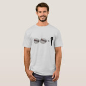 Twee Platenspelers en een microfoon T-shirt (Voorkant volledig)