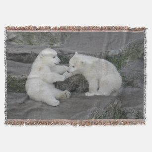 Twee Polaire Beren Cubs Deken