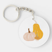 Twee pompoenen sleutelhanger (Voorkant)