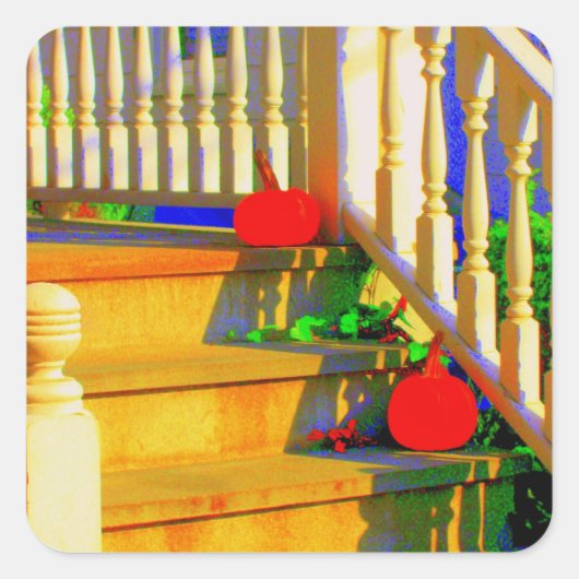 "Twee pompoenen" Stickers (Voorkant)