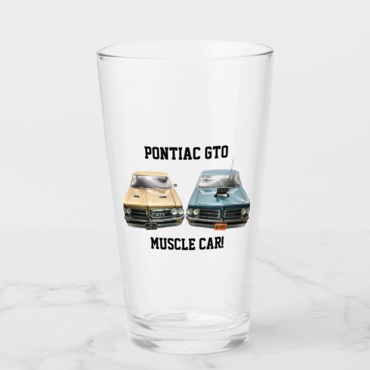 Twee Pontiac GTO-autoontwerp Glas (Voorkant)