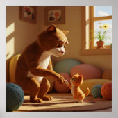 Twee posters katten (Voorkant)