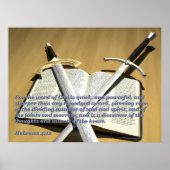 Twee posters met een speerwoord (Voorkant)