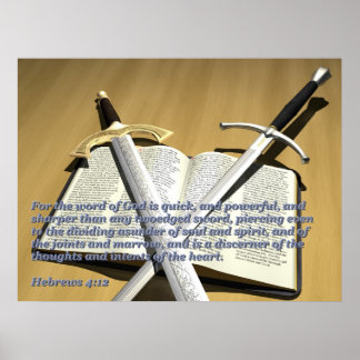 Twee posters met een speerwoord