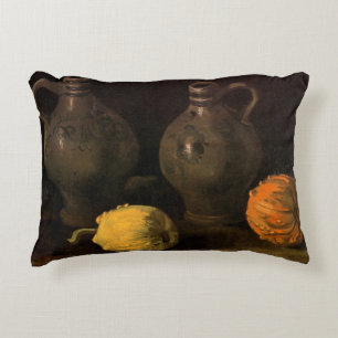 Twee potten en twee pompoenen van Vincent van Gogh Accent Kussen