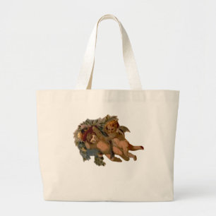Twee prachtige Angel Cherub Cupid Grote Tote Bag