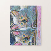 Twee ragdoll kittens legpuzzel (Verticaal)