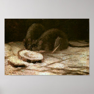 Twee Rats Van Gogh Fine Art Poster