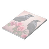 Twee raven en Rozen Notitieblok (Gedraaid)
