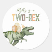 Twee-Rex Partij Stickers (Voorkant)
