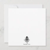 Twee ringen en een Bijbel Save the Date uitnodigin Kaart (Achterkant)