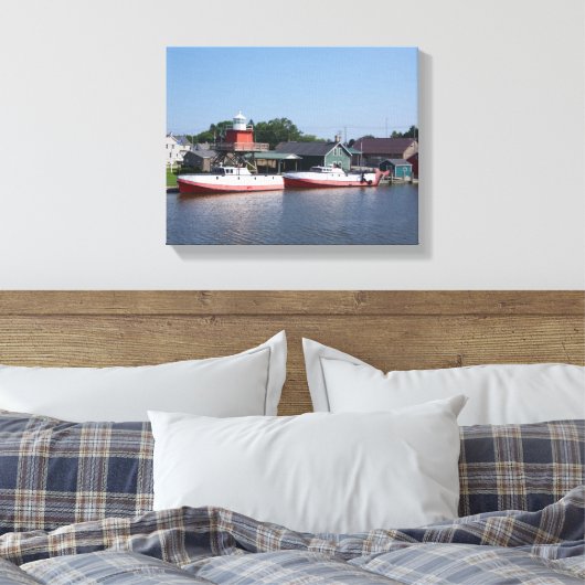 Twee rivieren, het canvasafdruk van Wisconsin Canvas Afdruk (Insitu (Slaapkamer))