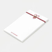 Twee rode en witte snoepjes met tekst post-it® notes (Schuin)