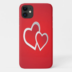 Twee rode harten iPhone 11 hoesje