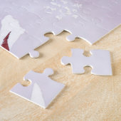 Twee rode kardinalen | Waterverf-herinnering Legpuzzel (Zijkant)