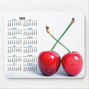 Twee Rode Kersen Foto 2012 Kalender Mousemat Muismat