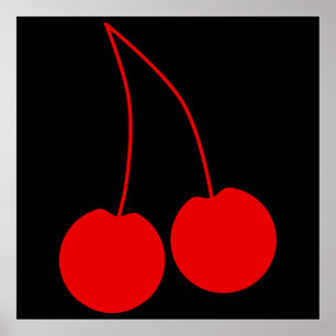 Twee Rode Kersen. Poster