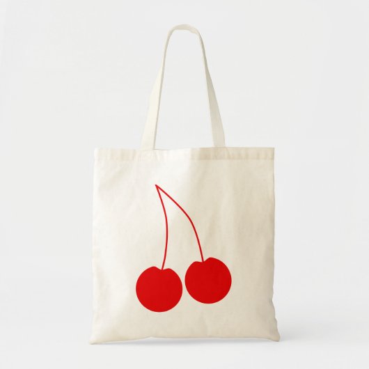 Twee Rode Kersen. Tote Bag (Voorkant)