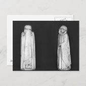 Twee rouwenden briefkaart (Voorkant / Achterkant)