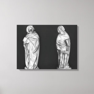 Twee rouwenden canvas afdruk
