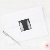 Twee rouwenden vierkante sticker (Envelop)