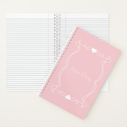 Twee roze "Beste Dagboek" Notitieboek (Binnen)